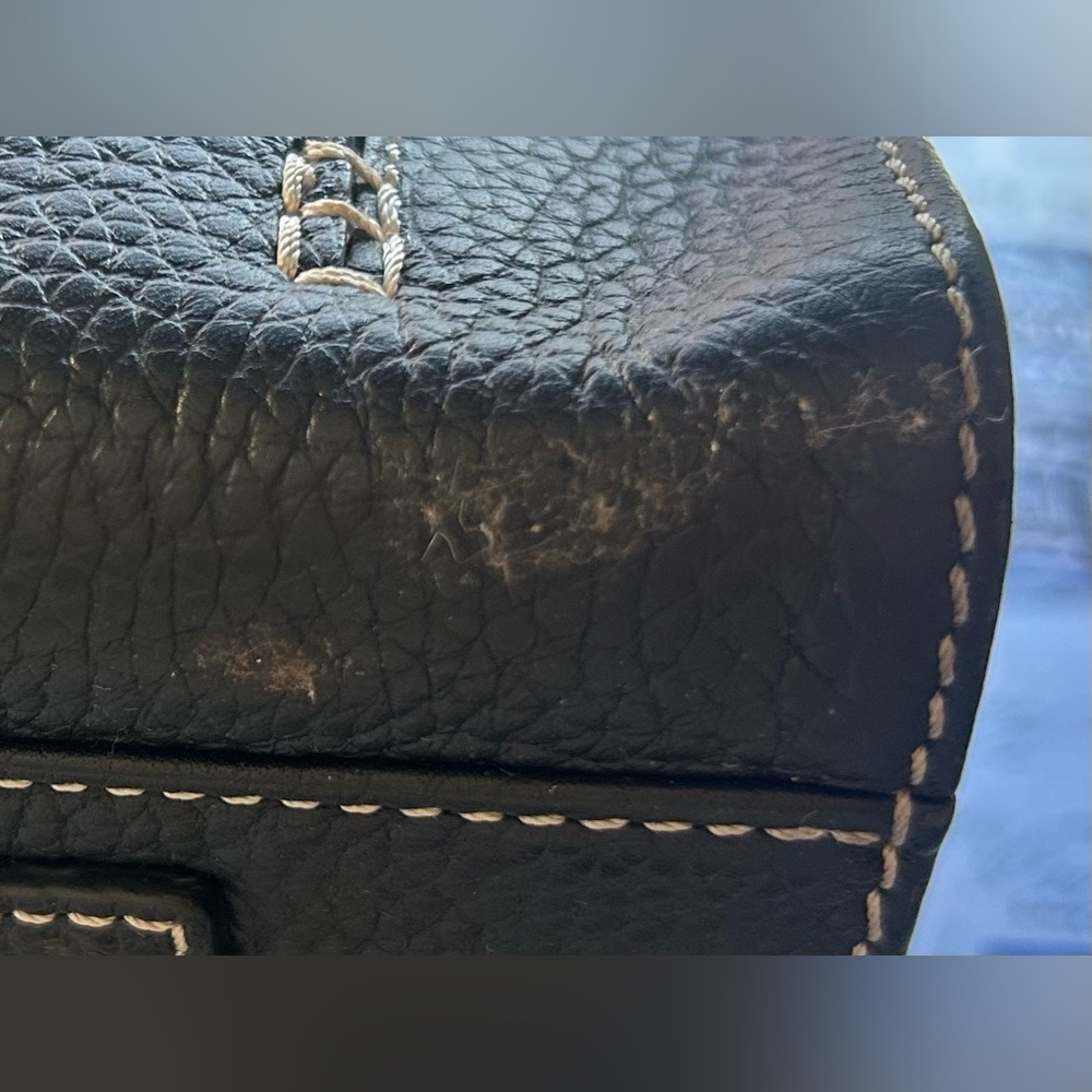 Dooney & Bourke Black Leather Bag - Picture 6 of 8